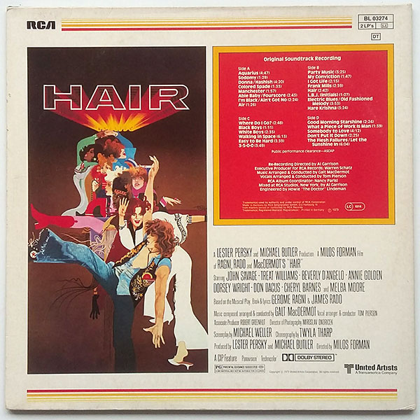 Hair (Original Soundtrack Recording) - Obrázek 2