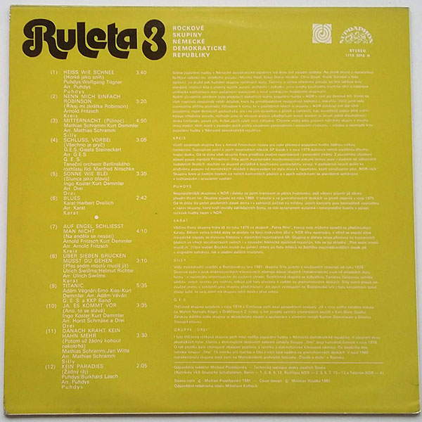 Ruleta 3 - Rockové skupiny NDR - Obrázek 2