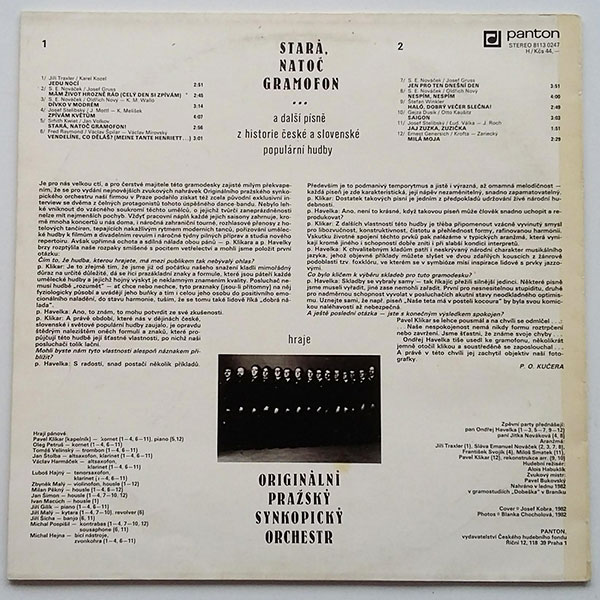 Originální pražský synkopický orchestr - Stará, natoč gramofon - Obrázek 2