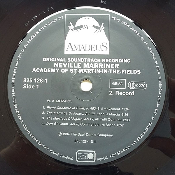 Academy Of St. Martin-in-the-Fields, Neville Marriner - Amadeus (Original Soundtrack Recording) - Obrázek 5