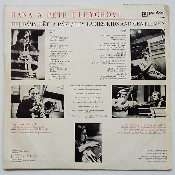 Hana A Petr Ulrychovi, Atlantis - Hej dámy, děti a páni / Hey Ladies, Kids And Gentlemen - Obrázek 2