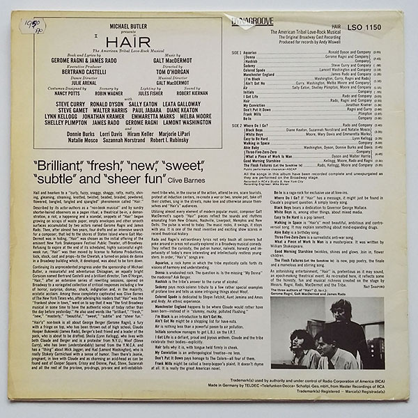 Hair - The American Tribal Love-Rock Musical (The Original Broadway Cast Recording) - Obrázek 2