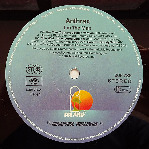 Anthrax - I´m The Man - Obrázek 3