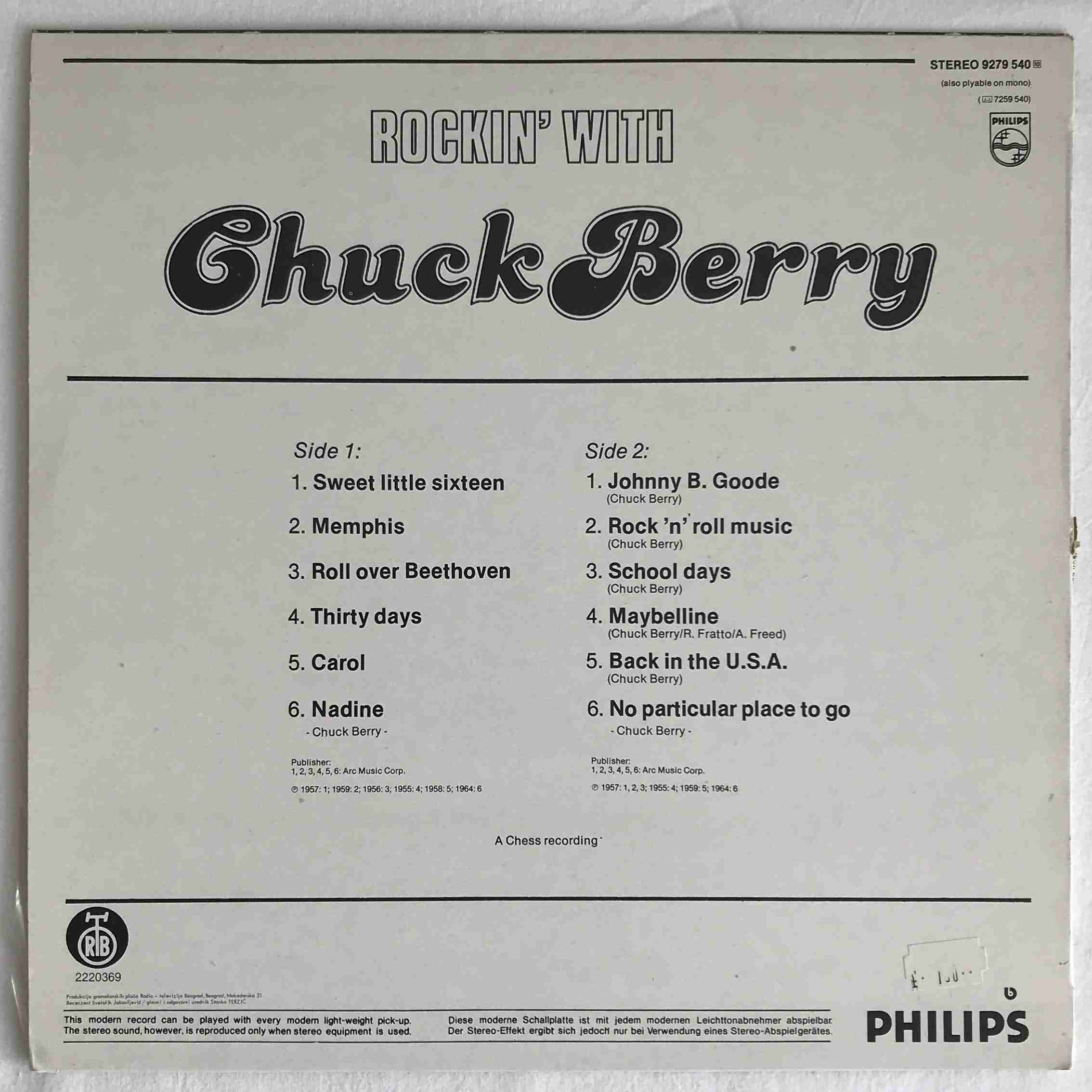 Chuck Berry - Rockin' With Chuck Berry - Obrázek 2