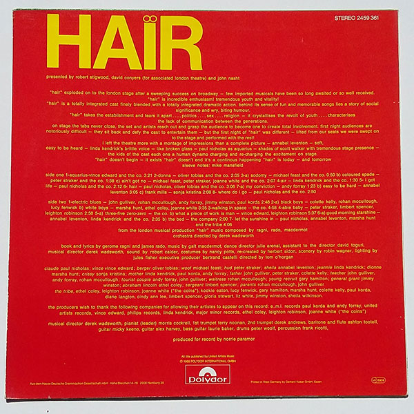 Hair - From The London Musical Production "Hair" - Obrázek 2