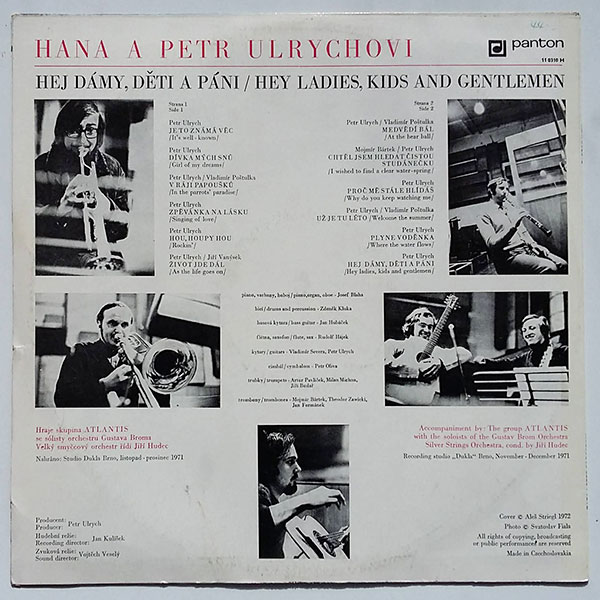 Hana A Petr Ulrychovi, Atlantis - Hej dámy, děti a páni / Hey Ladies, Kids And Gentlemen - Obrázek 2