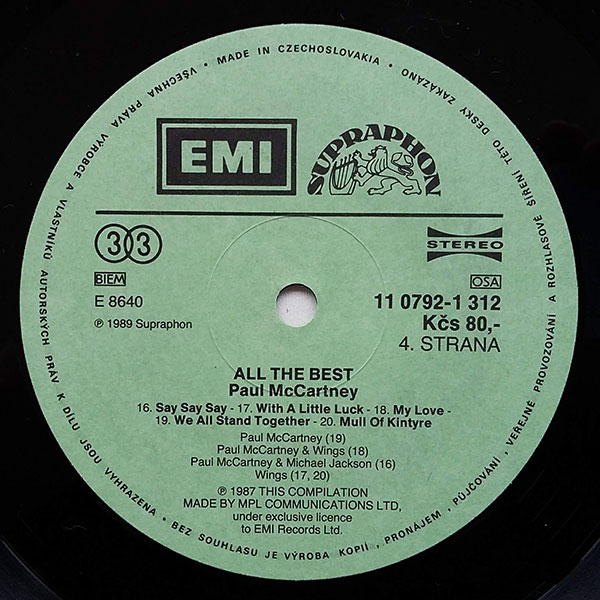 Paul McCartney - All The Best - Obrázek 3