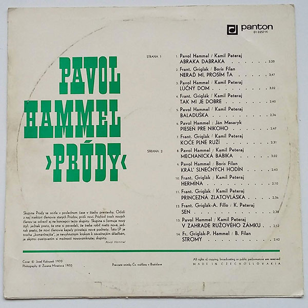 Pavol Hammel, Prúdy - Pavol Hammel ›Prúdy‹ - Obrázek 2