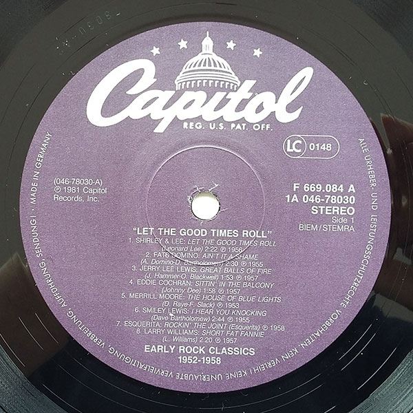 Various - "Let The Good Times Roll" Early Rock Classics 1952-1958 - Obrázek 4