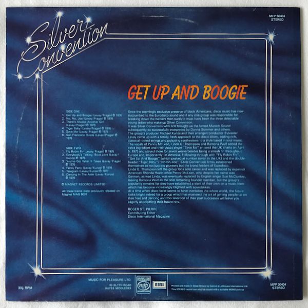 Silver Convention - Get Up And Boogie - Obrázek 2