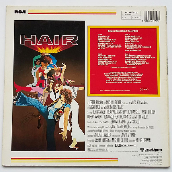 Hair (Original Soundtrack Recording) - Obrázek 3