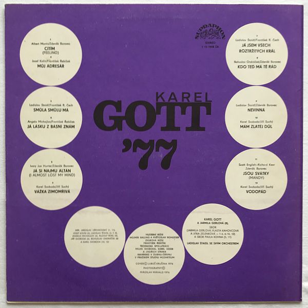 Karel Gott - Karel Gott '77 - Obrázek 2