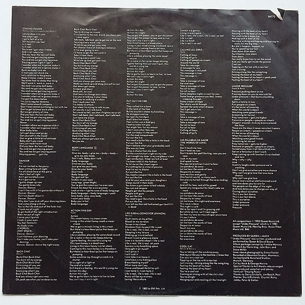Queen - Hot Space - Obrázek 4