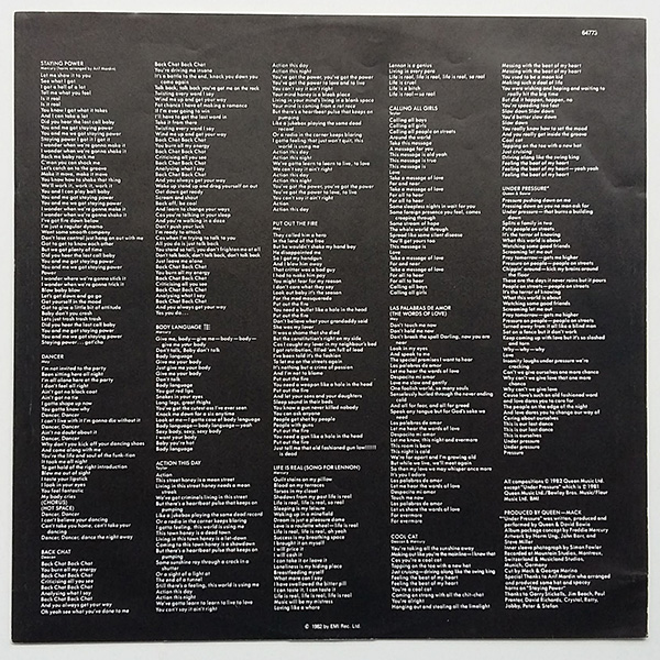 Queen - Hot Space - Obrázek 4