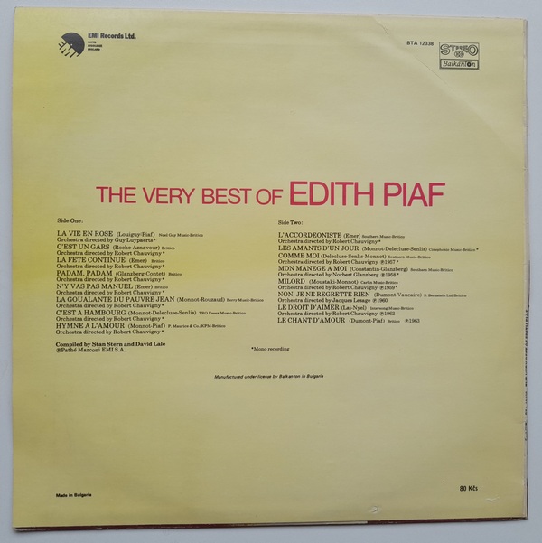 Edith Piaf - The Very Best Of - Obrázek 2