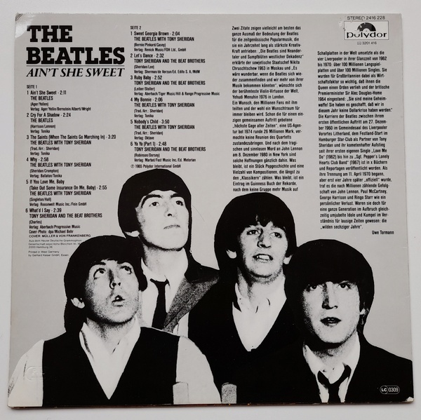 The Beatles - Ain't She Sweet - Obrázek 2