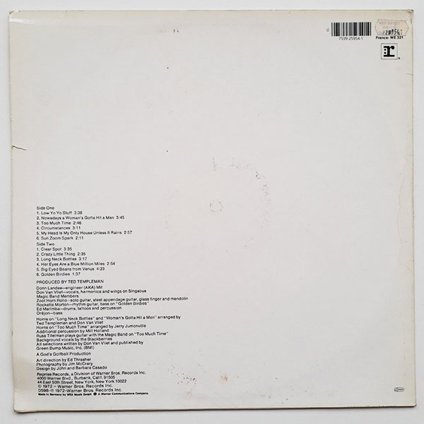 Captain Beefheart and The Magic Band - Clear Spot - Obrázek 2
