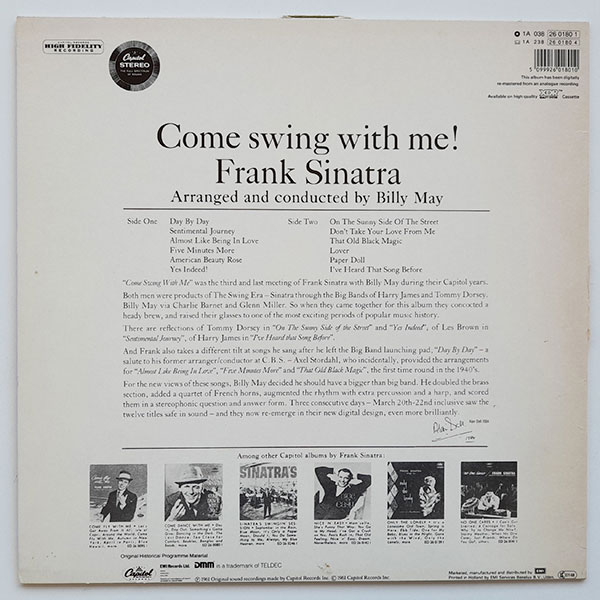Frank Sinatra - Come Swing With Me! - Obrázek 2