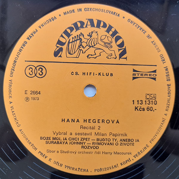 Hana Hegerová - Recital 2 - Obrázek 3