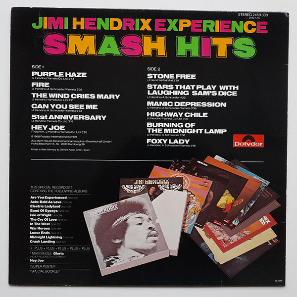 Jimi Hendrix Experience - Smash Hits - Obrázek 2