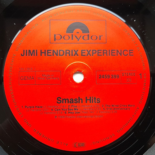 Jimi Hendrix Experience - Smash Hits - Obrázek 3