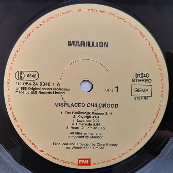 Marillion - Misplaced Childhood - Obrázek 4