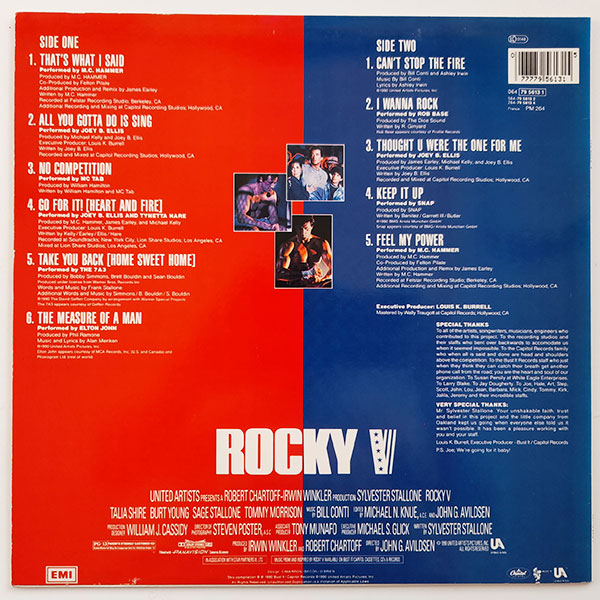 Various - Rocky V (Music From And Inspired By The Motion Picture) - Obrázek 2