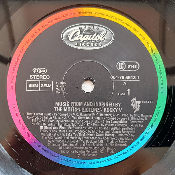 Various - Rocky V (Music From And Inspired By The Motion Picture) - Obrázek 3