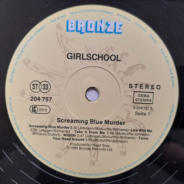 Girlschool - Screaming Blue Murder - Obrázek 3