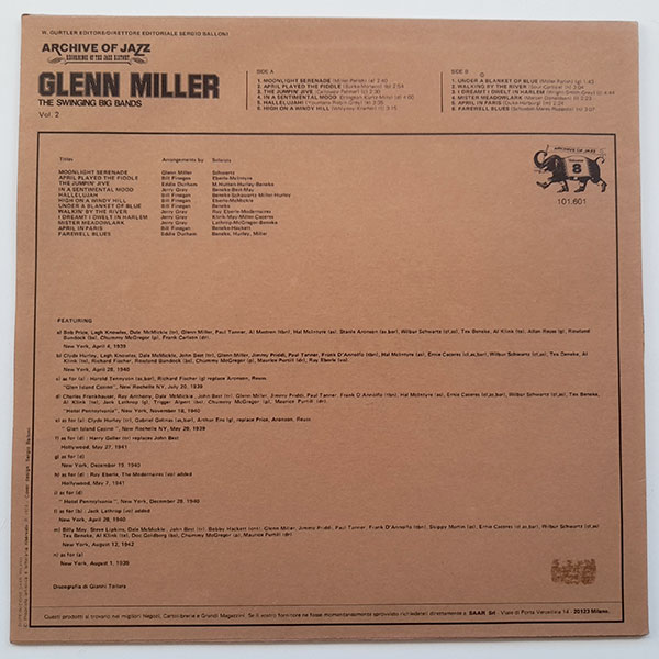 Glenn Miller - The Swinging Big Bands (1939/1942) - Glenn Miller Vol. 1 - Obrázek 2