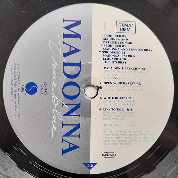 Madonna - True Blue - Obrázek 4