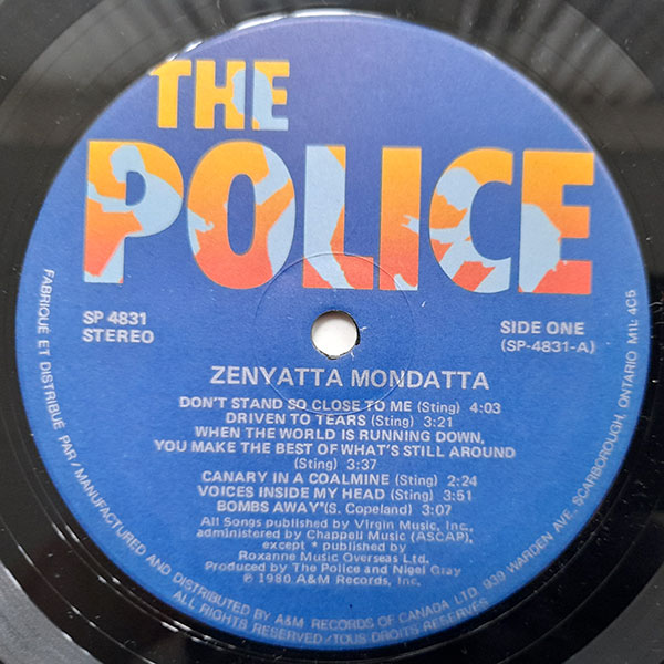 The Police - Zenyatta Mondatta - Obrázek 3