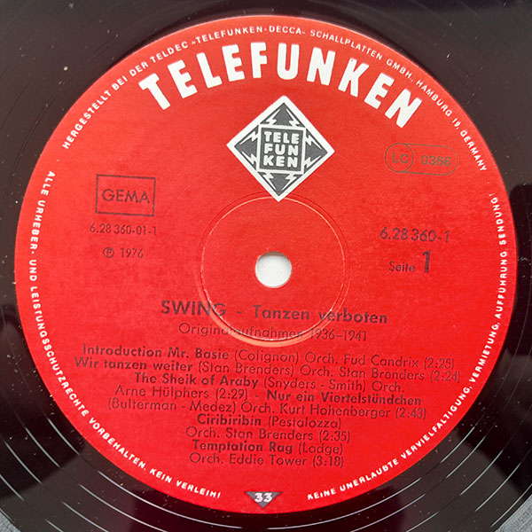 Various - Swing Tanzen Verboten Reichskulturkammer - Obrázek 4