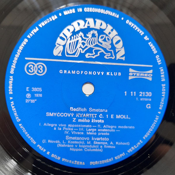 Bedřich Smetana, Smetanovo Kvarteto - Smyčcový kvartet Č. 1 E Moll, Z mého života / Smyčcový kvartet Č. 2 D Moll - Obrázek 3