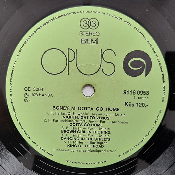 Boney M - Gotta Go Home - Obrázek 3