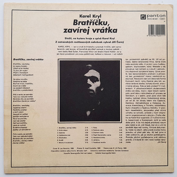 Karel Kryl - Bratříčku, zavírej vrátka - Obrázek 2