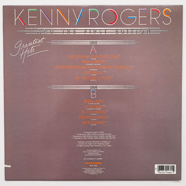 Kenny Rogers & The First Edition - Greatest Hits - Obrázek 2