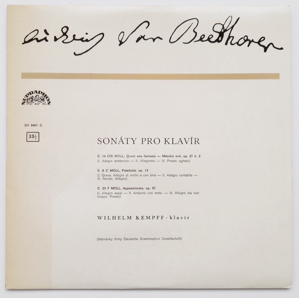 Ludwig van Beethoven, Wilhelm Kempff - Sonáty pro klavír