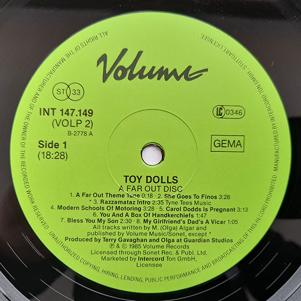 Toy Dolls - A Far Out Disc - Obrázek 2