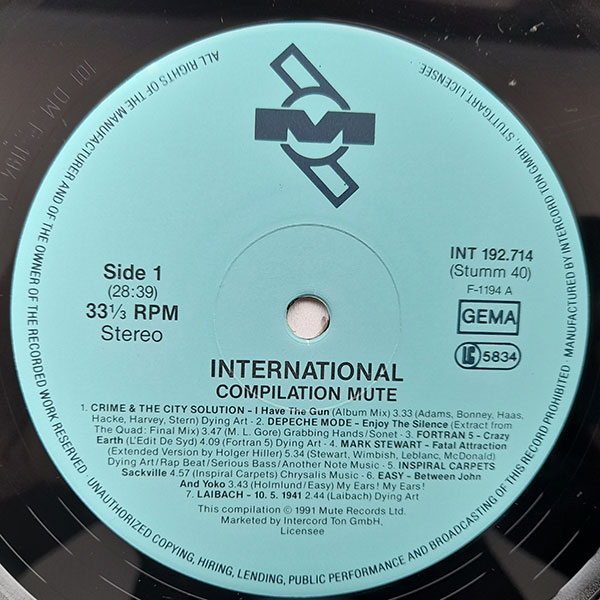 Various - International Compilation Mute - Obrázek 4