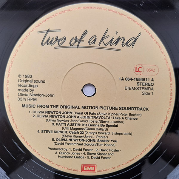 Various - Two Of A Kind - Music From The Original Motion Picture Soundtrack - Obrázek 4