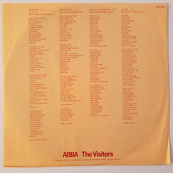 ABBA - The Visitors - Obrázek 3
