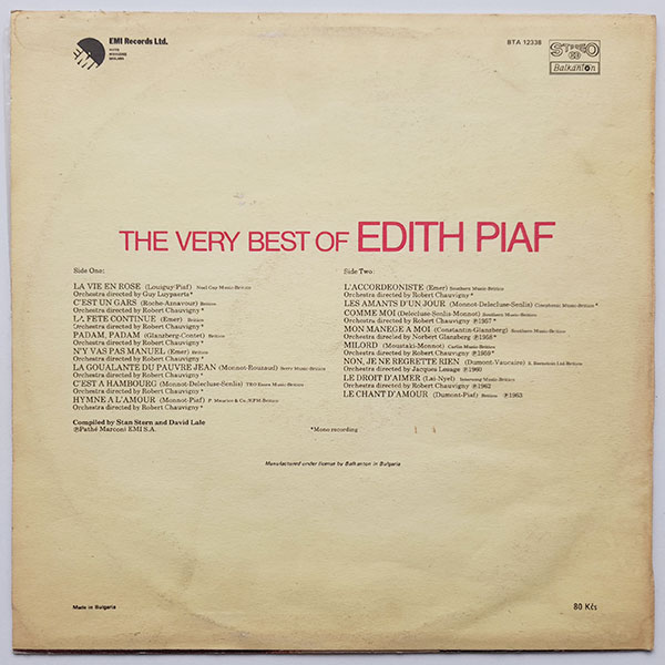 Edith Piaf - The Very Best Of - Obrázek 2