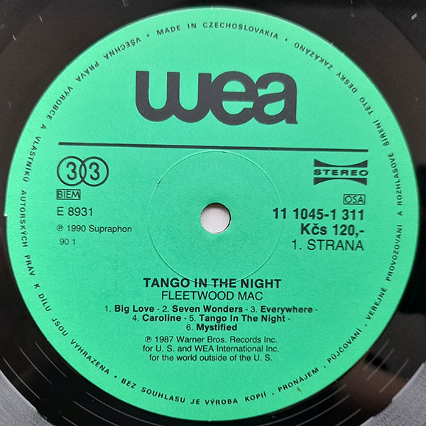 Fleetwood Mac - Tango in The Night - Obrázek 3