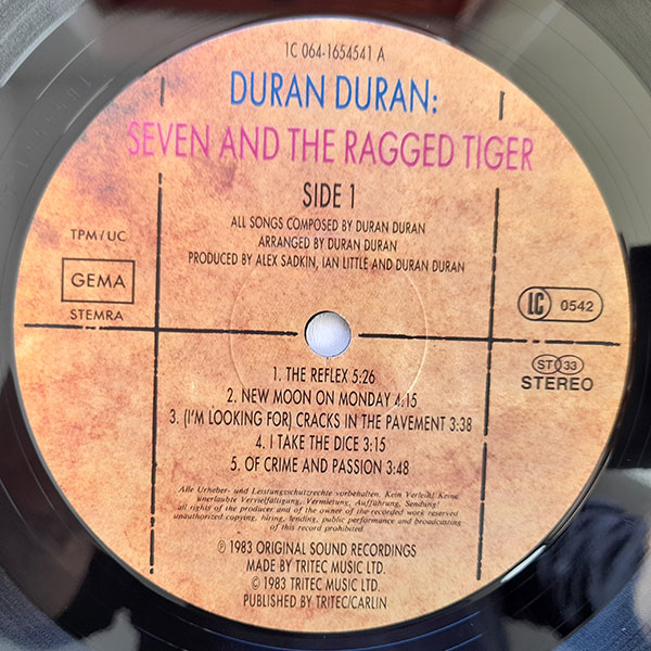 Duran Duran - Seven and The Ragged Tiger - Obrázek 4