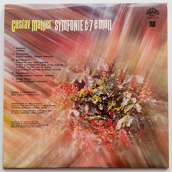 Gustav Mahler - Česká Filharmonie / Václav Neumann – Symfonie Č. 7 E Moll - Obrázek 2