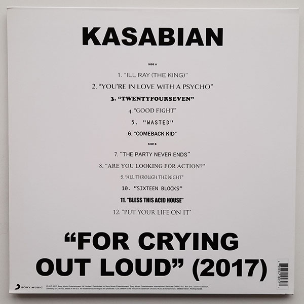 Kasabian - For Crying Out Loud (2017) - Obrázek 2