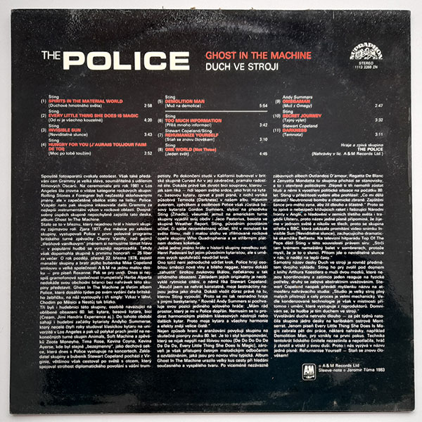 The Police - Ghost in The Machine - Obrázek 2
