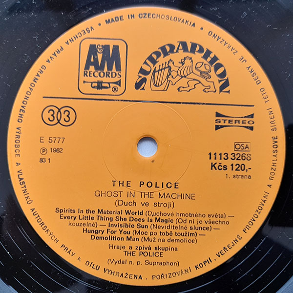The Police - Ghost in The Machine - Obrázek 3