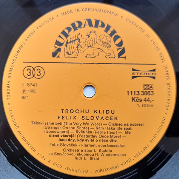 Felix Slováček, Ladislav Štaidl se svým orchestrem - Trochu klidu - Obrázek 3